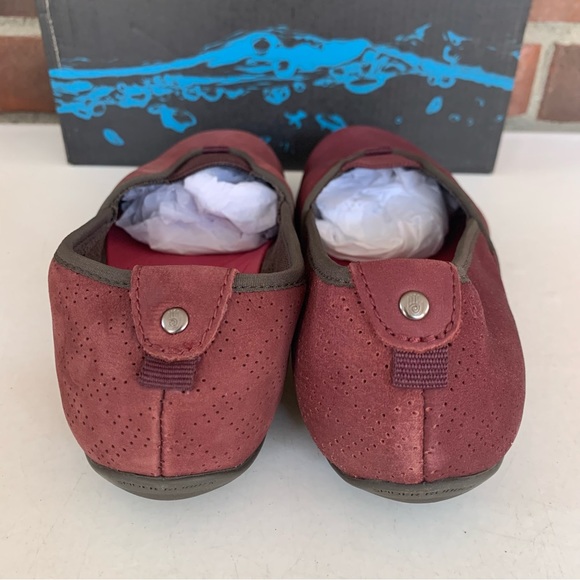 Teva Niyama Flats Maroon Comfort Casual Leather Slip On Shoes Womens US 6 M - Picture 6 of 8